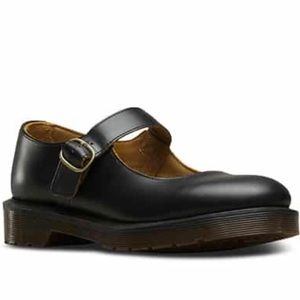 Dr Martens Black Mary Jane Leather Shoes
